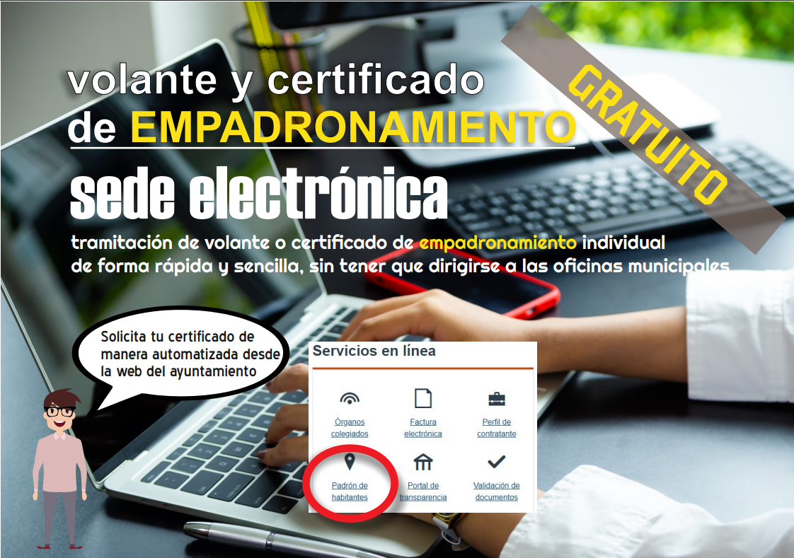 SOLICITUD DE CERTIFICADOS Y VOLANTES DE EMPADRONAMIENTO POR SEDE ELECTRÓNICA